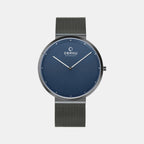 Obaku Round Blue Analog watch