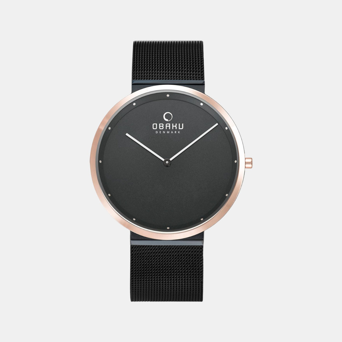 Obaku Round Black Analog watch