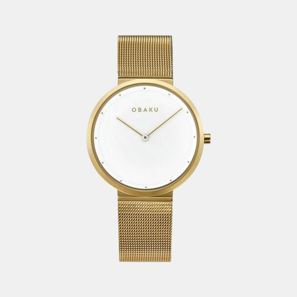 Obaku Round White Analog watch