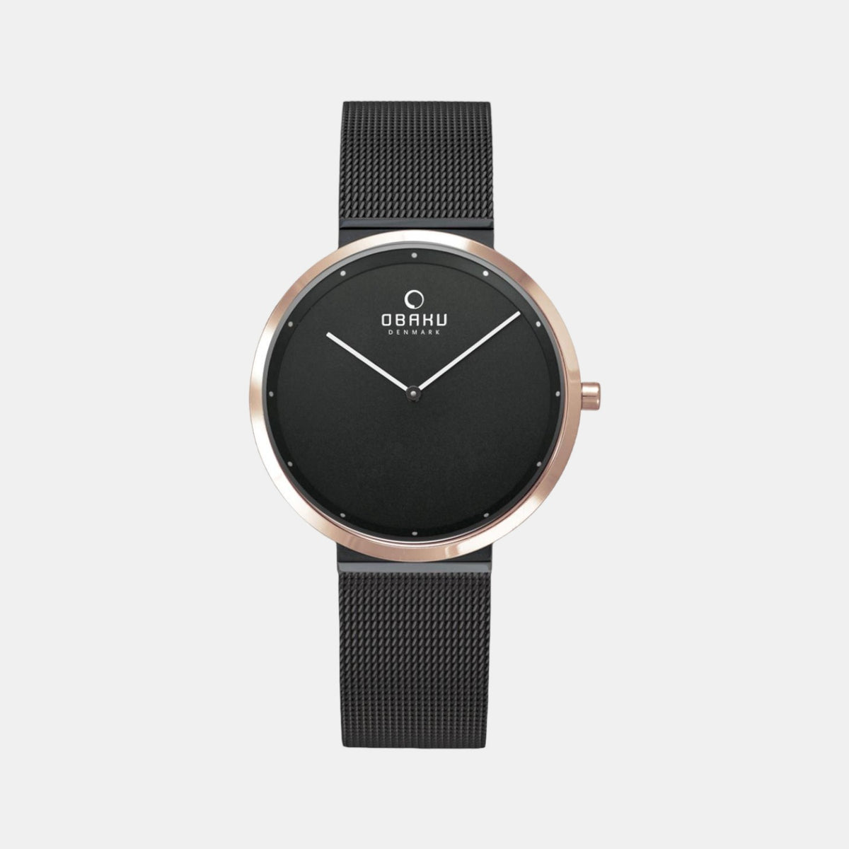 Obaku Round Black Analog watch