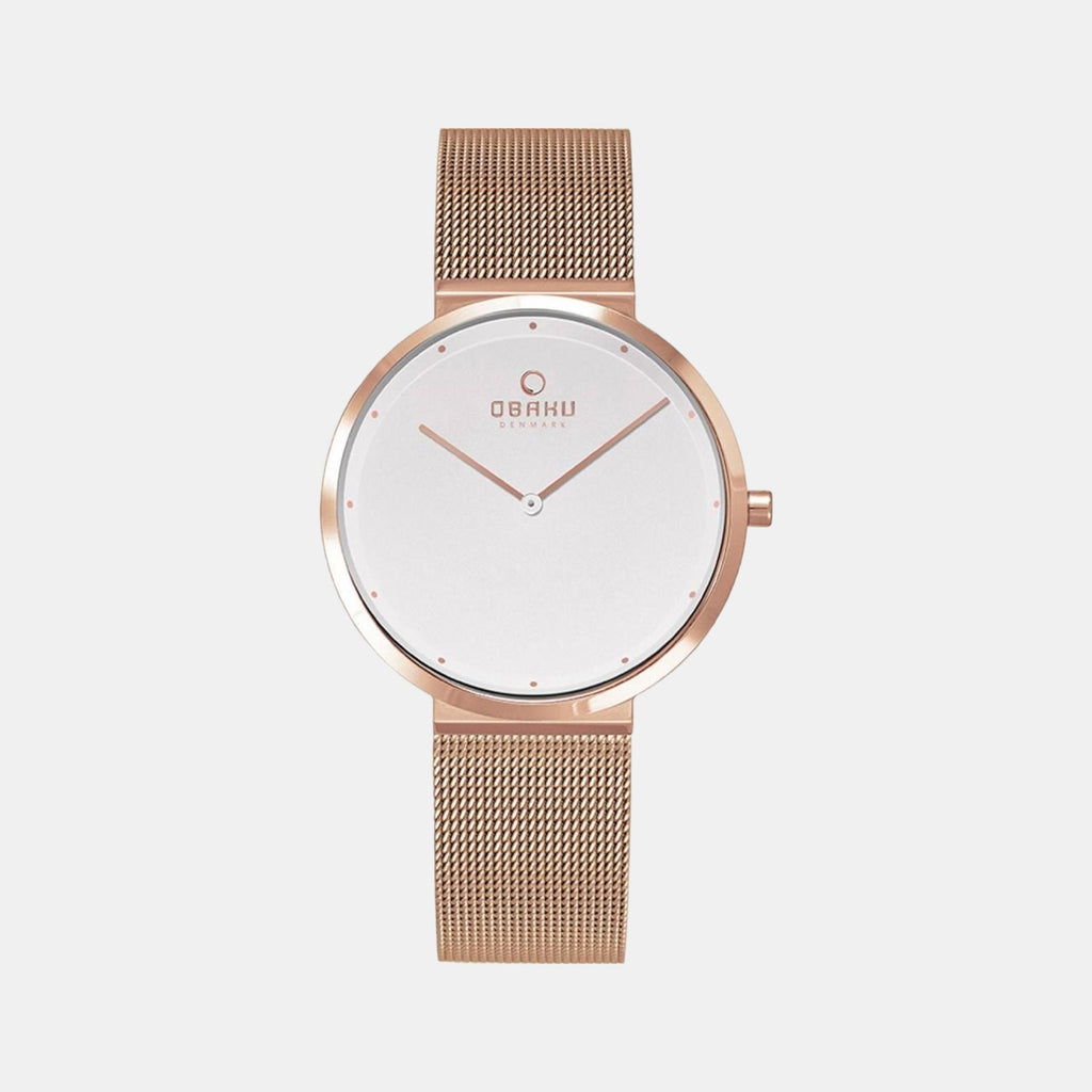 Obaku Round White Analog watch