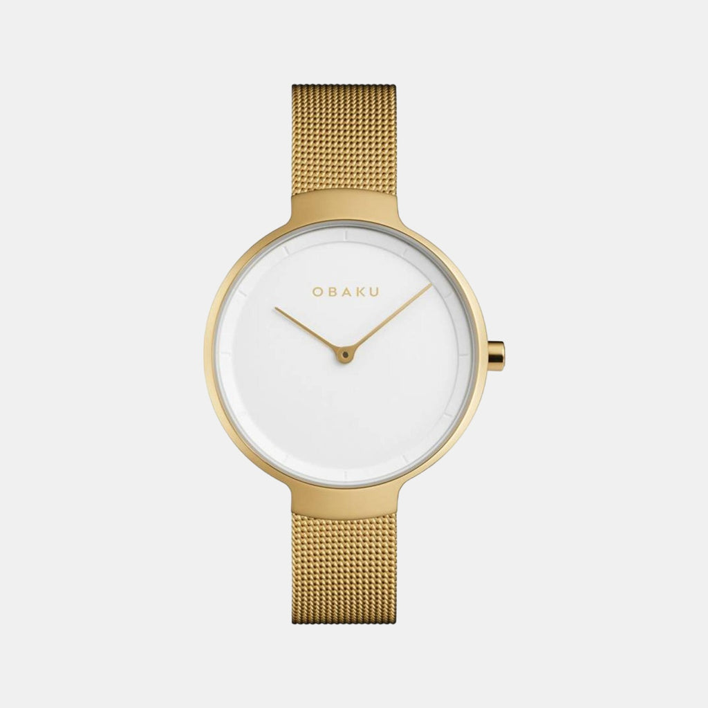 Obaku Round White Analog watch