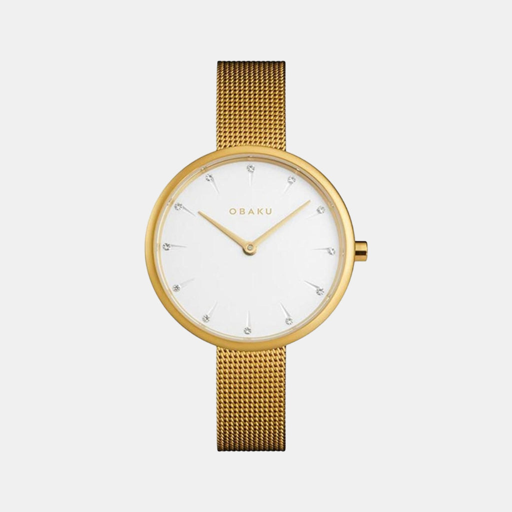Obaku Round White Analog watch