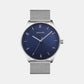 Male Blue Analog Stainless Steel Watch V235GXCLMC