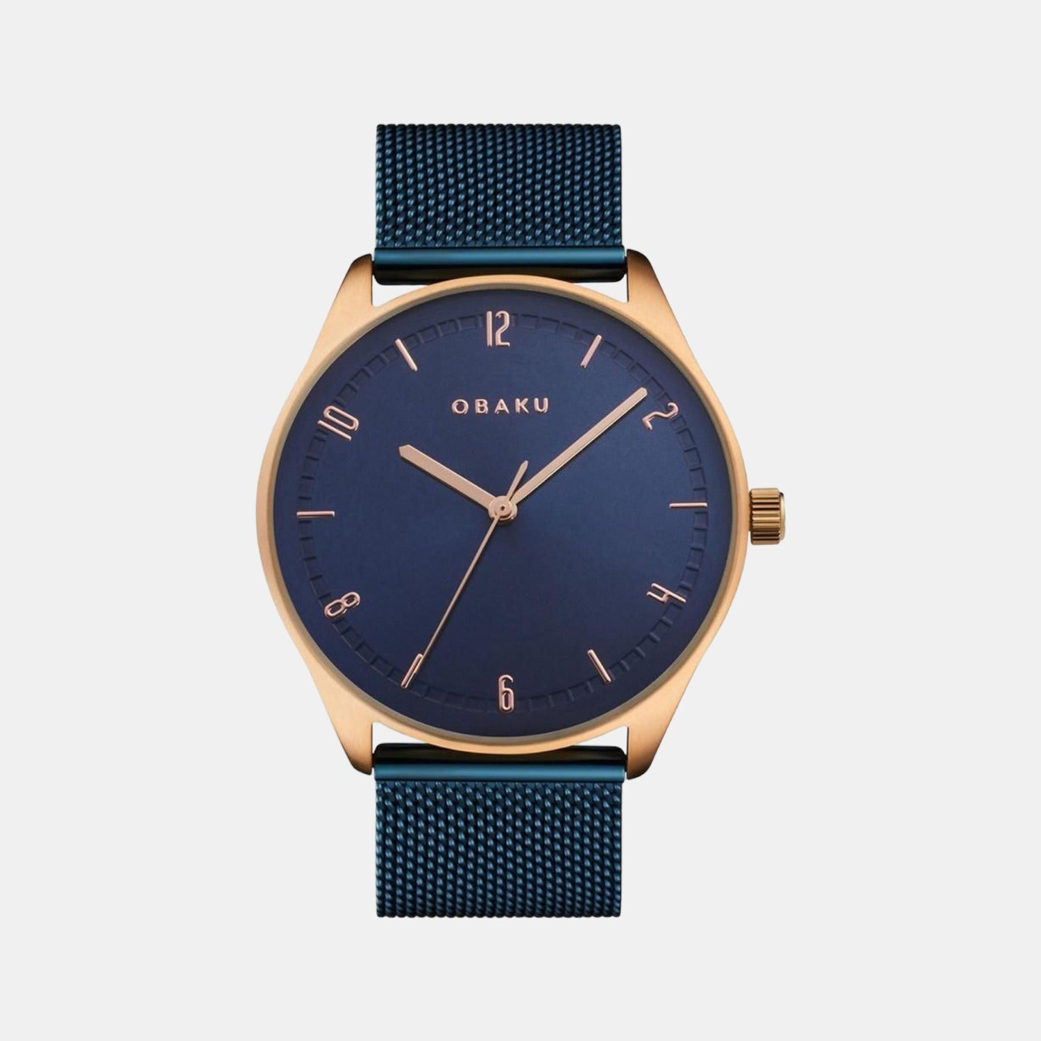 Obaku Round Blue Analog watch