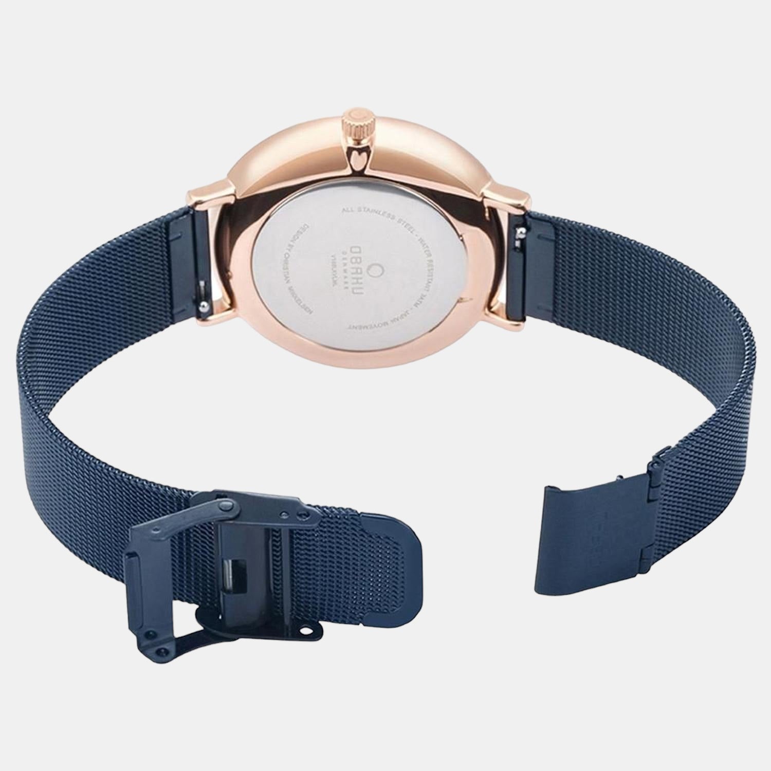 Obaku Men Round Blue watch