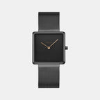 Obaku Square Black Analog watch