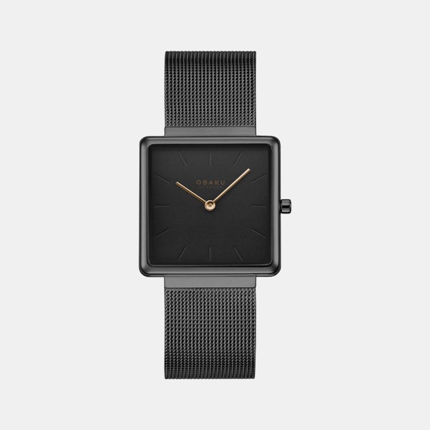 Obaku Square Black Analog watch