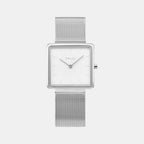 Obaku Square White Analog watch