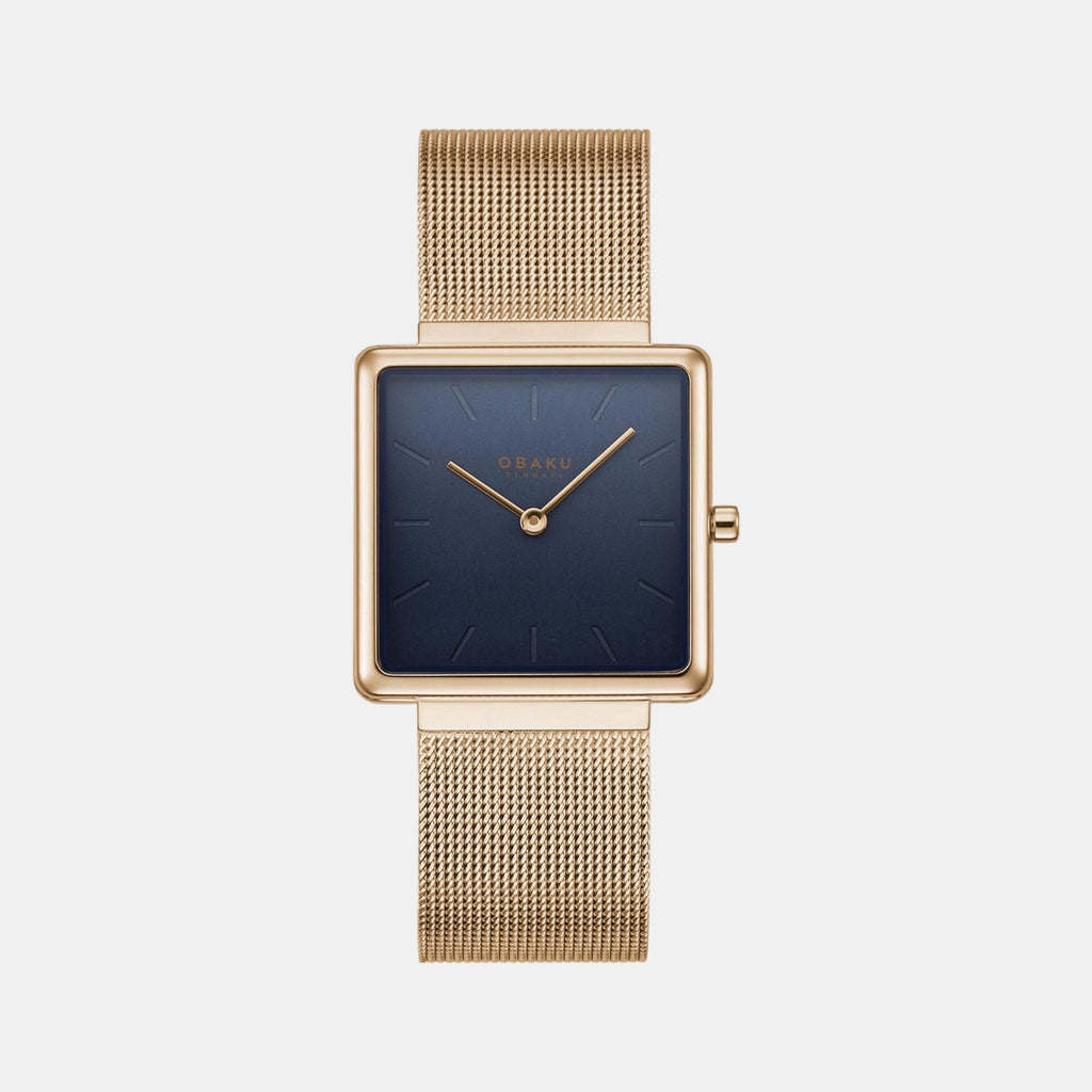 Obaku Round Blue Analog watch