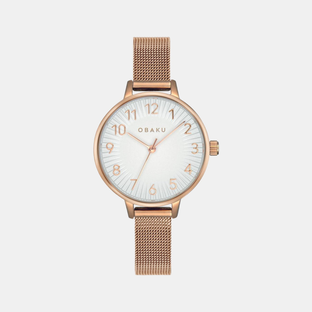 Obaku Round Silver Analog watch