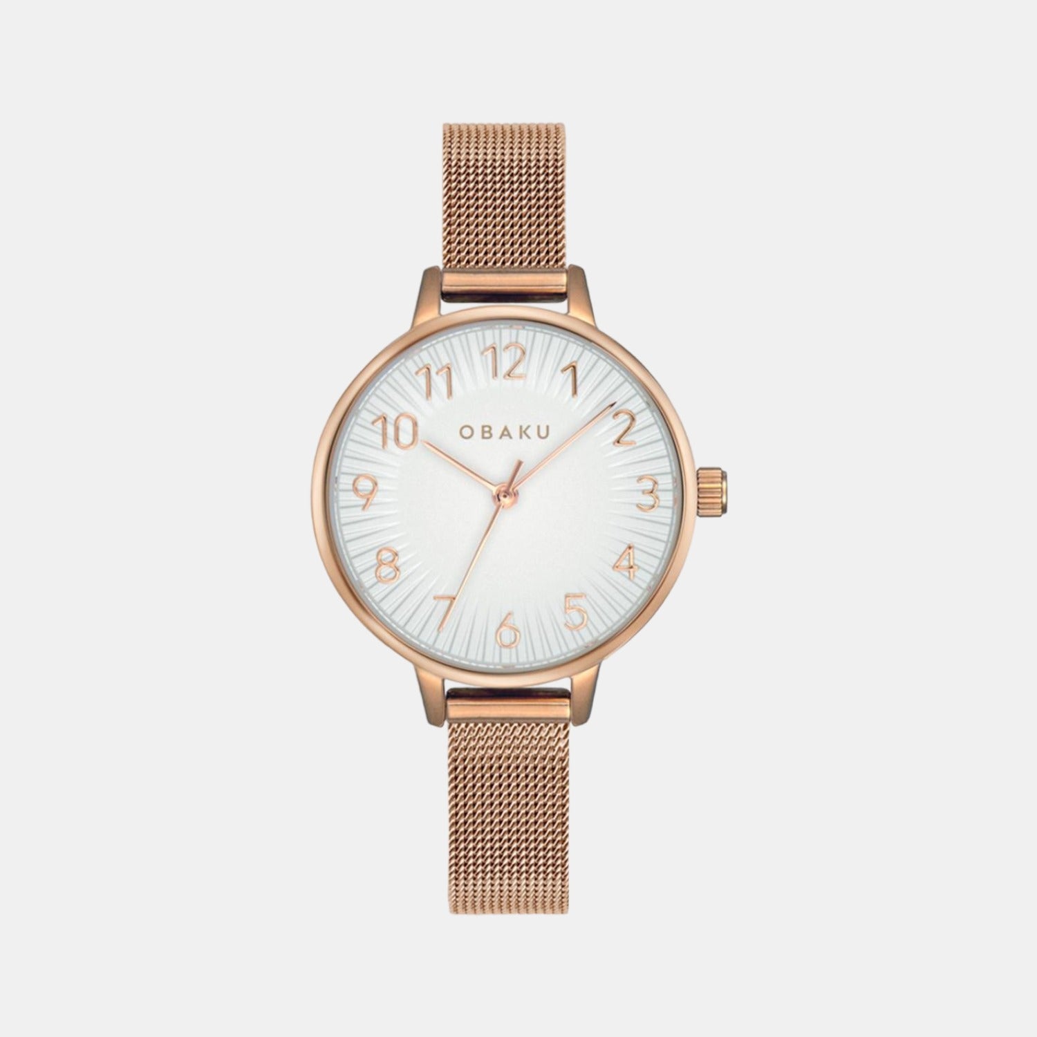 Obaku Round Silver Analog watch