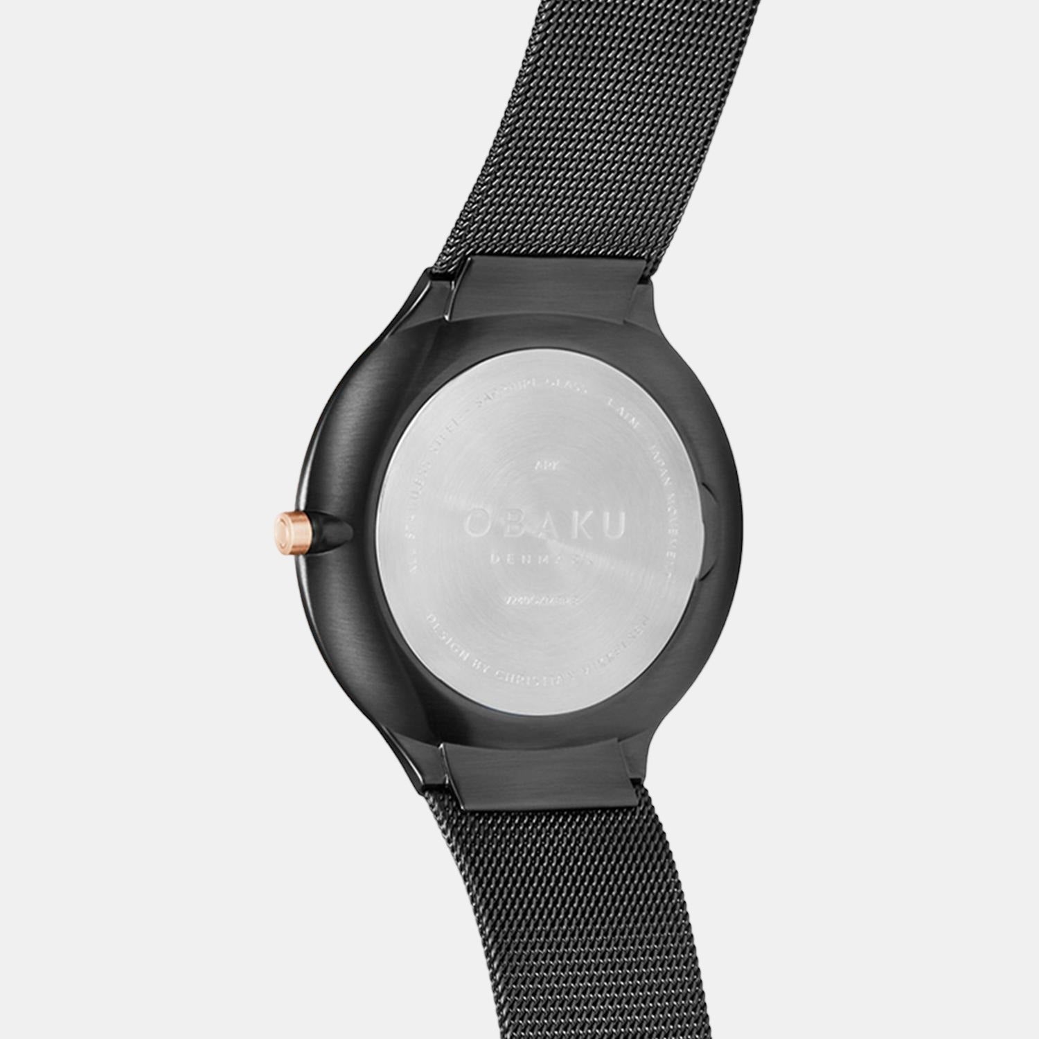 Obaku Stainless Steel Round watch