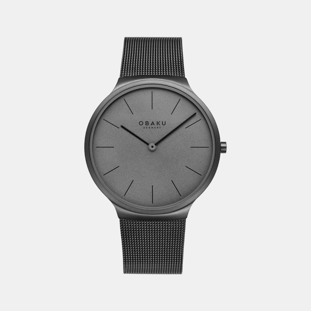Obaku Round Grey Analog watch