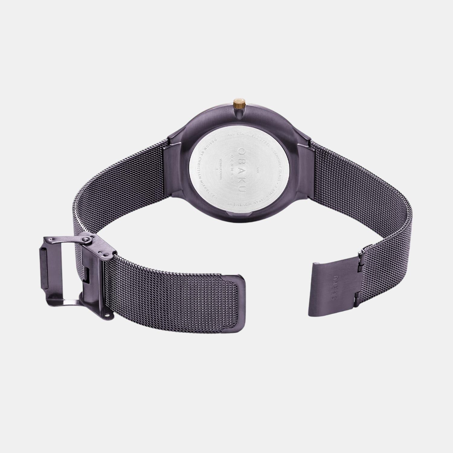 Obaku Stainless Steel Round watch