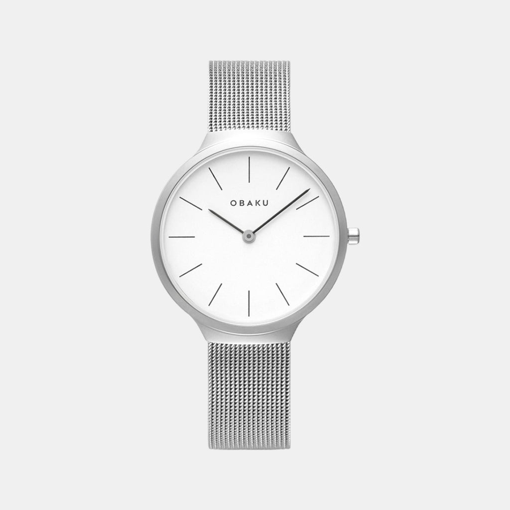 Obaku Round White Analog watch