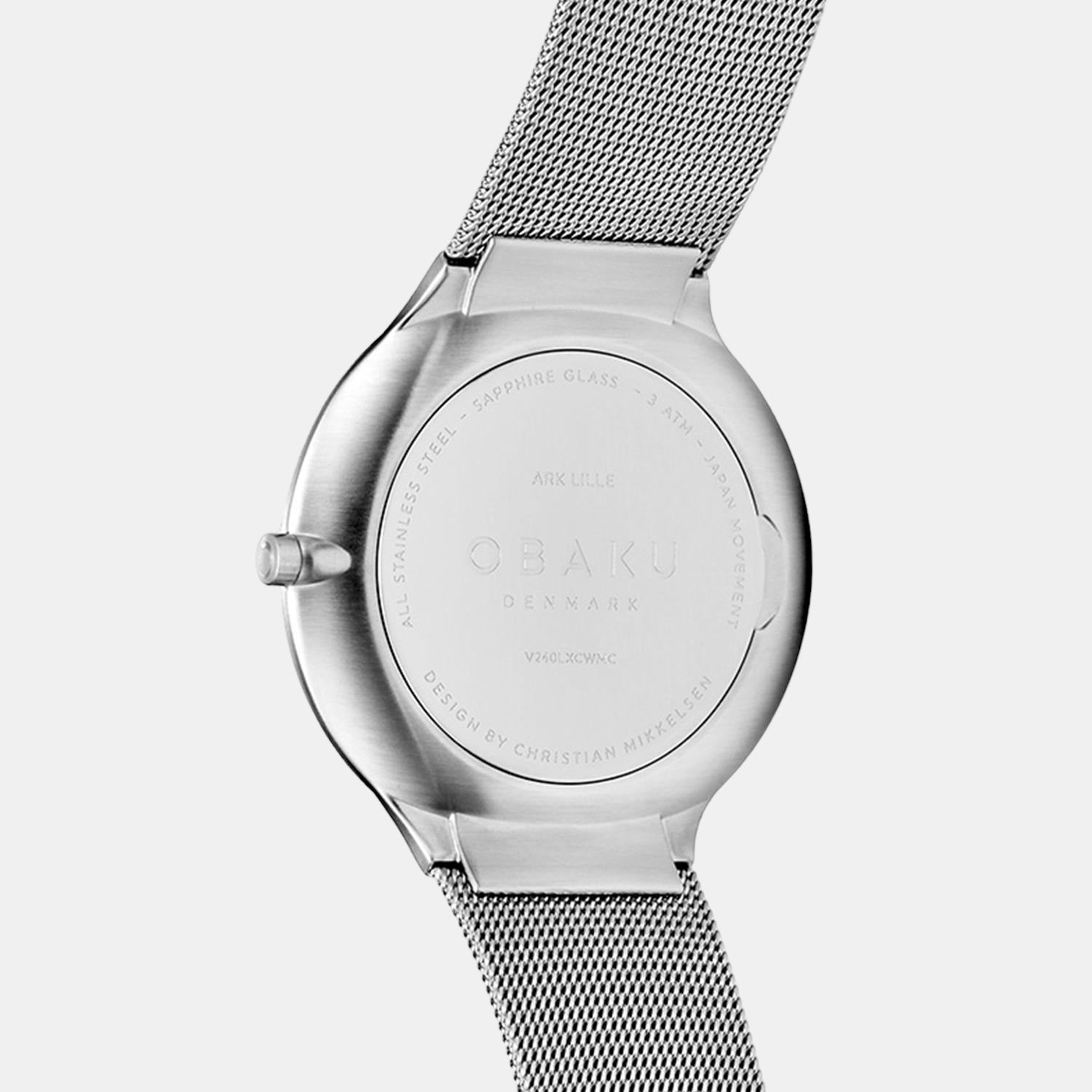 Obaku Stainless Steel Round watch