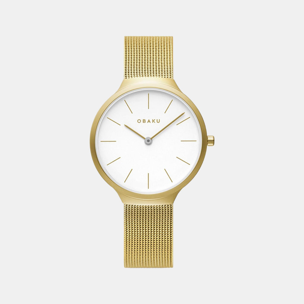 Obaku Round White Analog watch