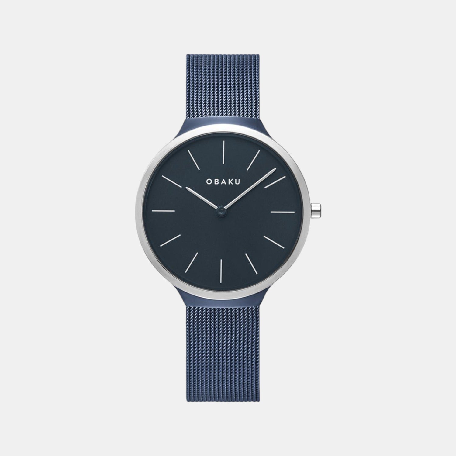 Obaku Round Blue Analog watch