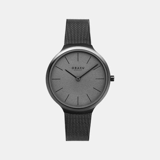 Female Grey Analog Stainless Steel Watch V240LXUUMU