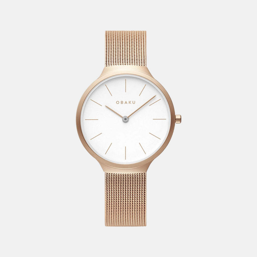 Obaku Round White Analog watch