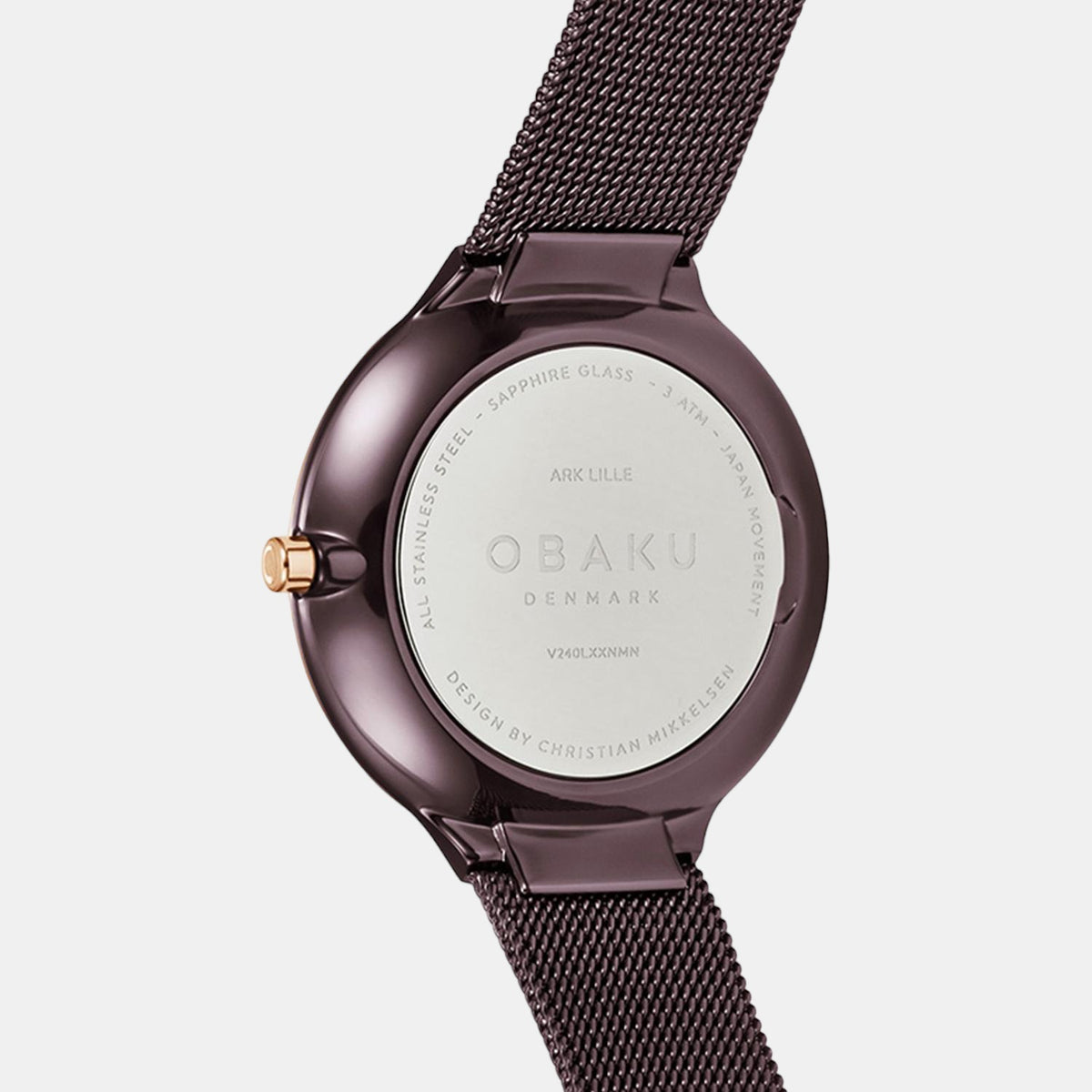 Obaku Stainless Steel Round watch