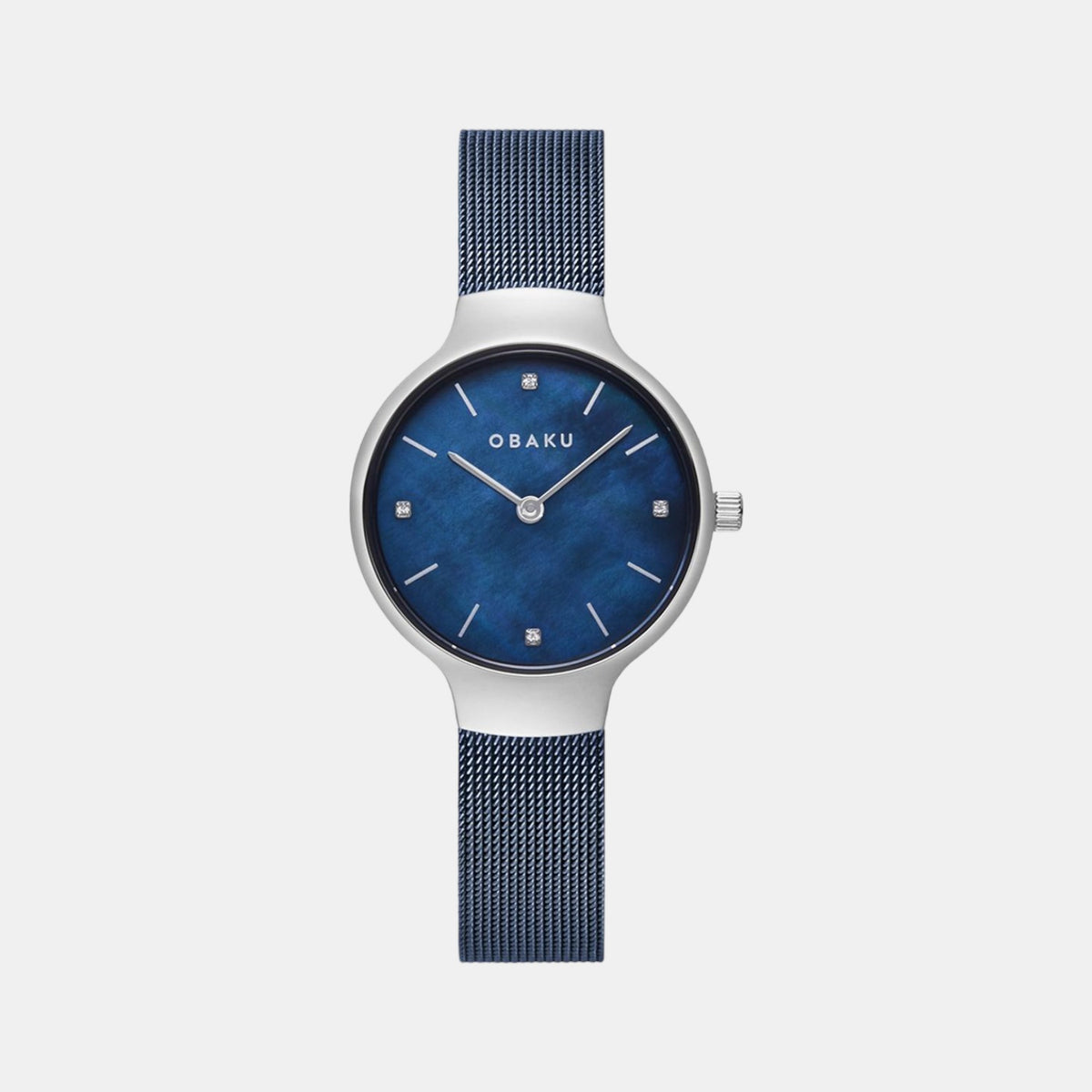 Obaku Round Blue Analog watch