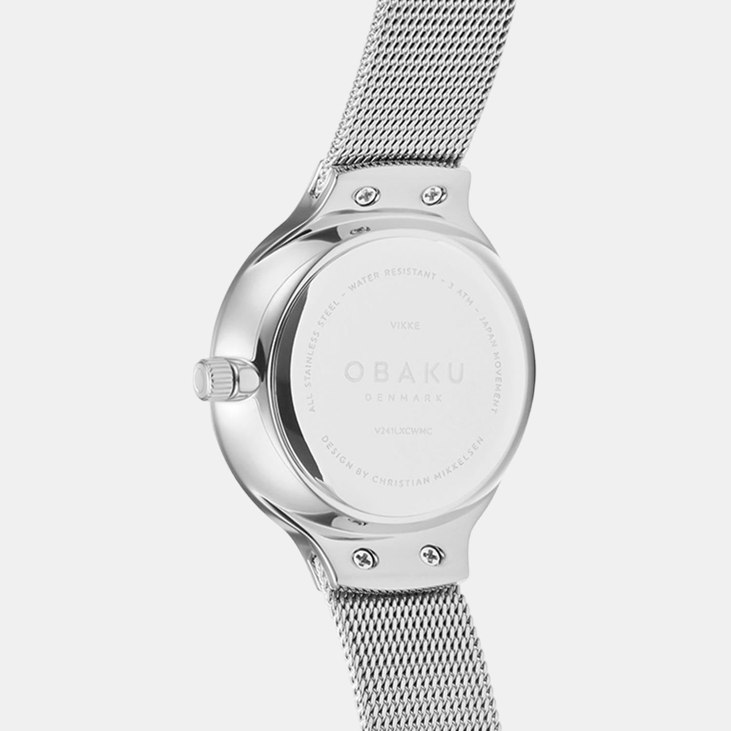 Obaku Stainless Steel Round watch