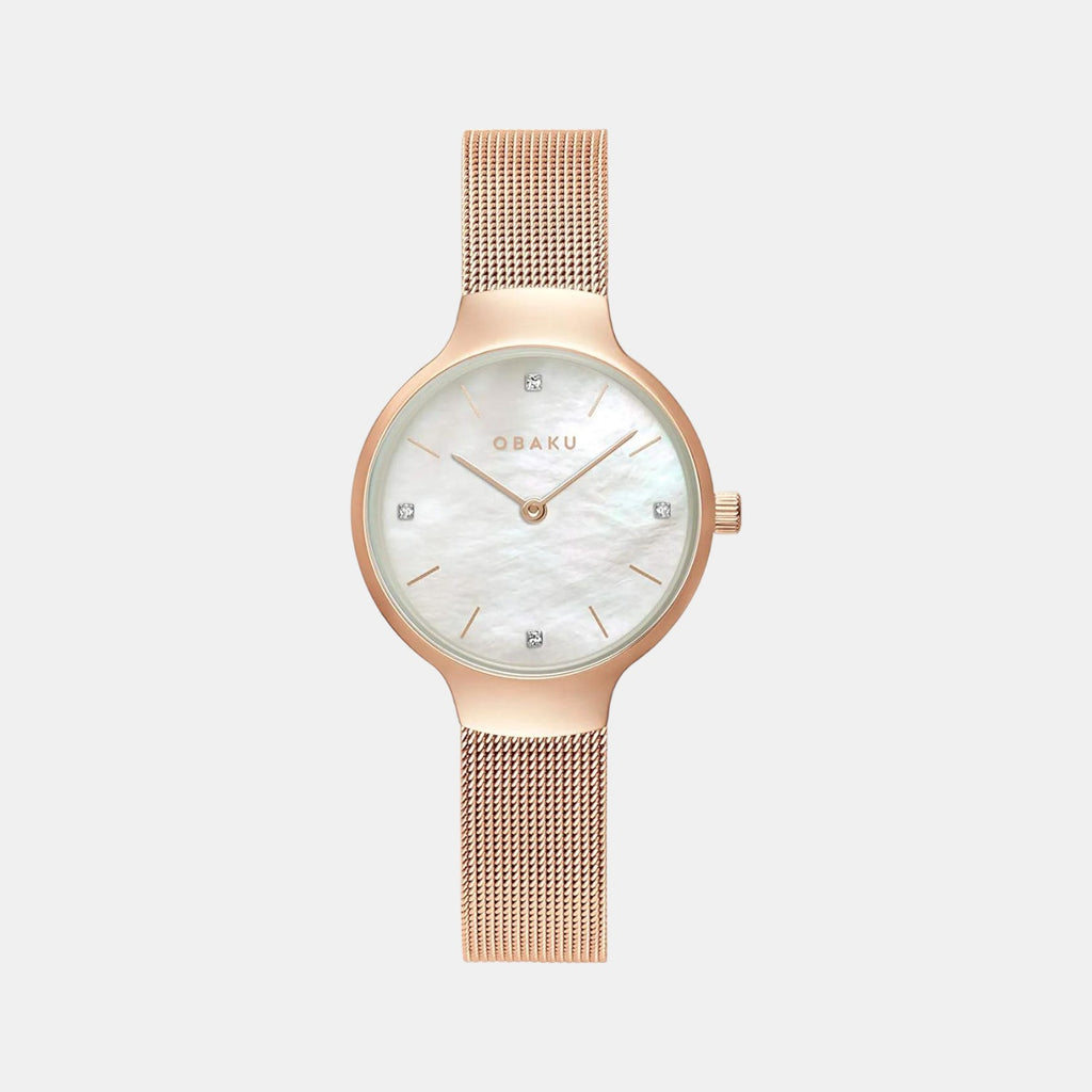 Obaku Round White Analog watch