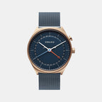 Obaku Round Blue Analog watch