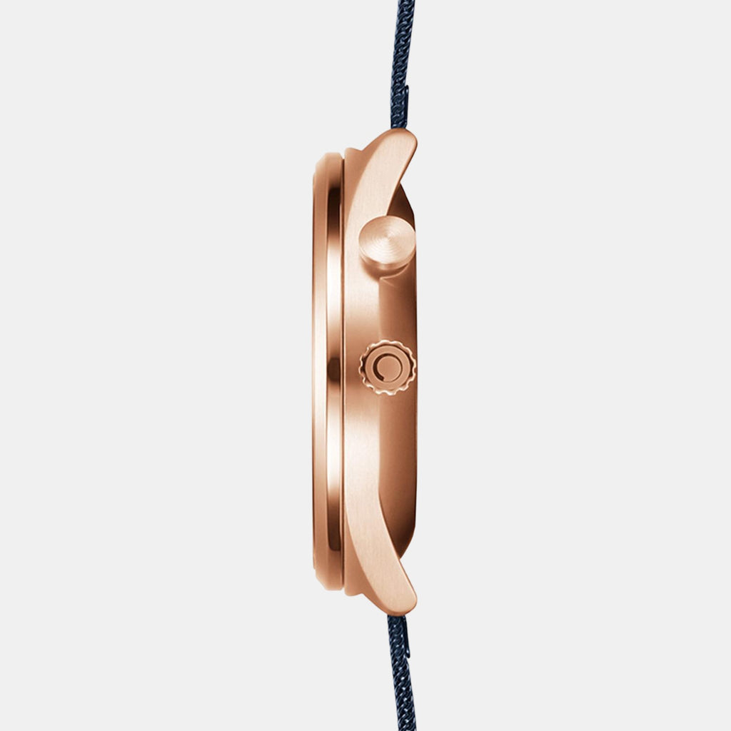 Obaku Men Round Blue watch