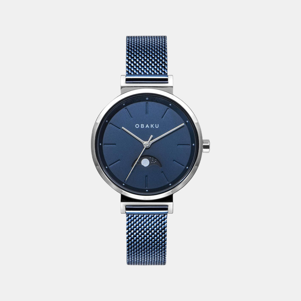 Obaku Round Blue Analog watch