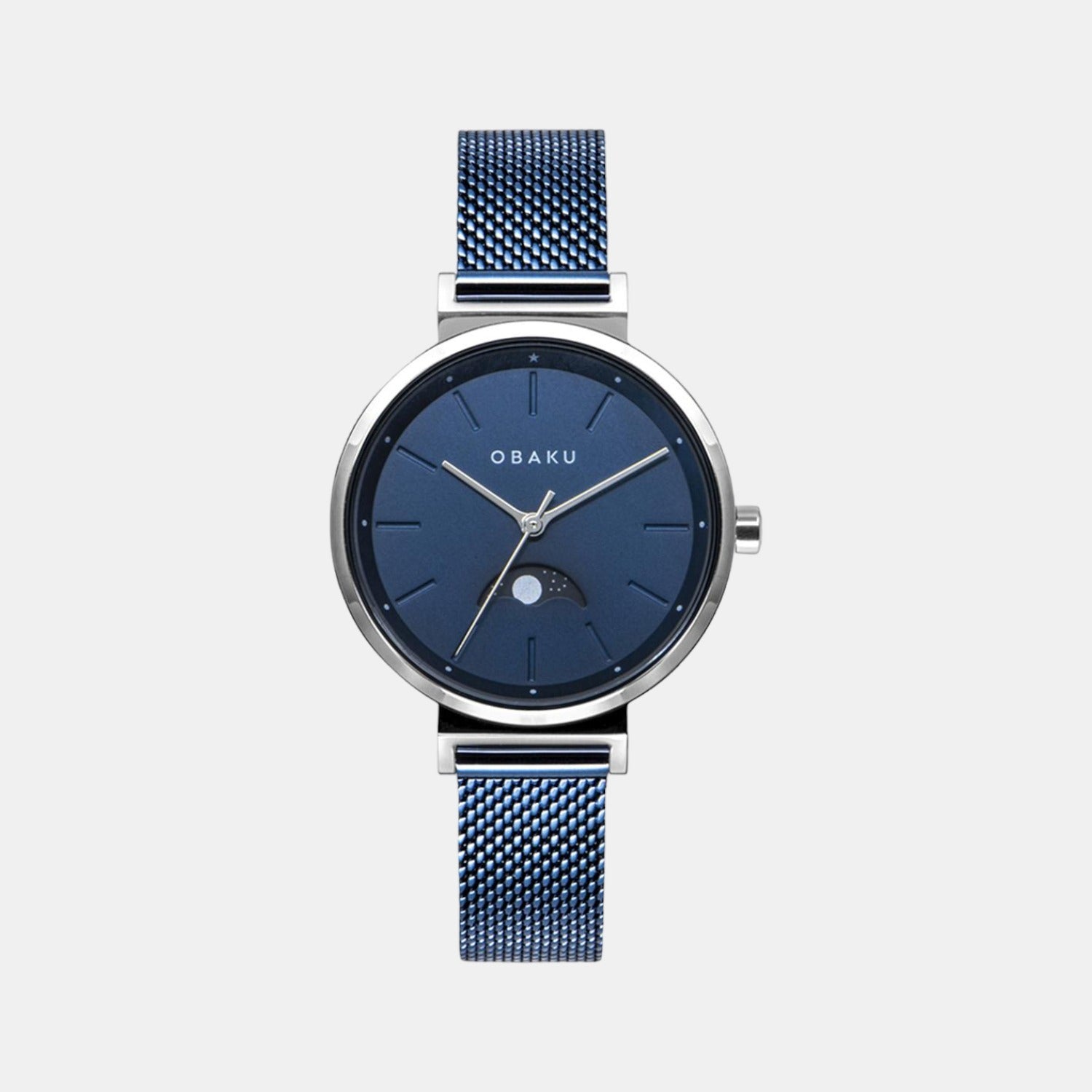 Obaku Round Blue Analog watch