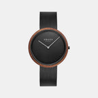 Obaku Round Black Analog watch