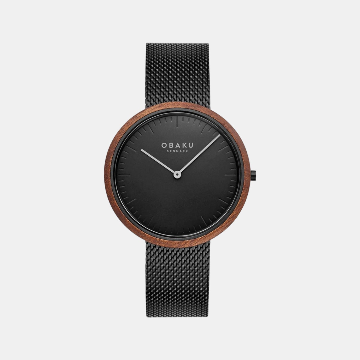 Obaku Round Black Analog watch