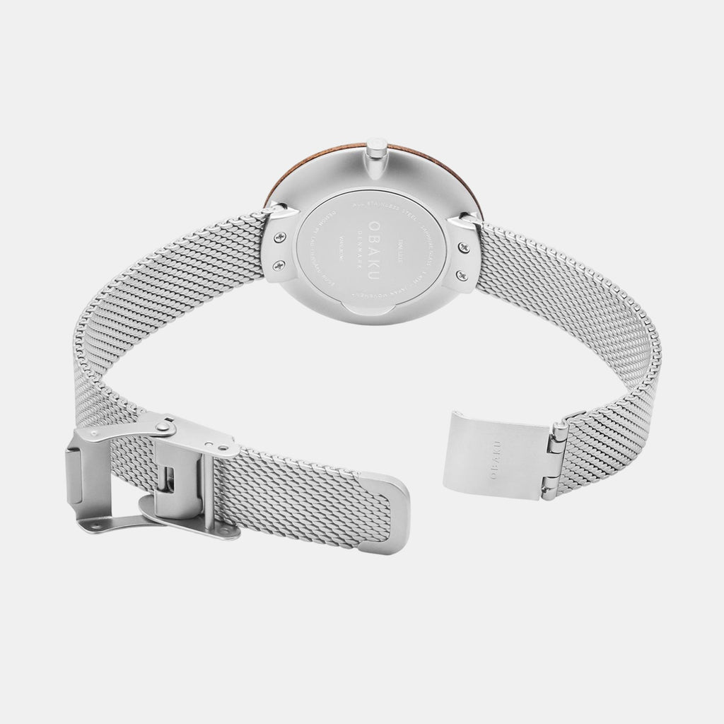 Obaku Women Round White watch