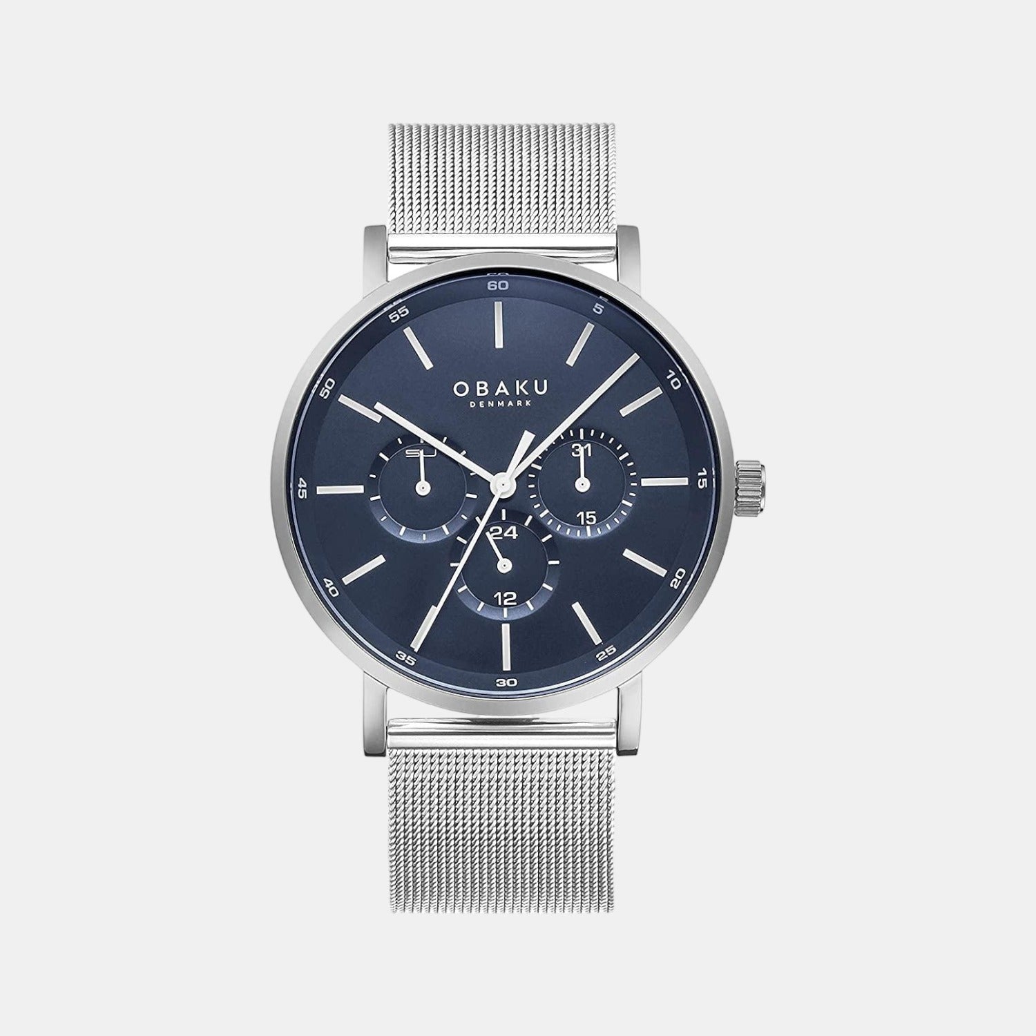 Obaku Round Blue Analog watch