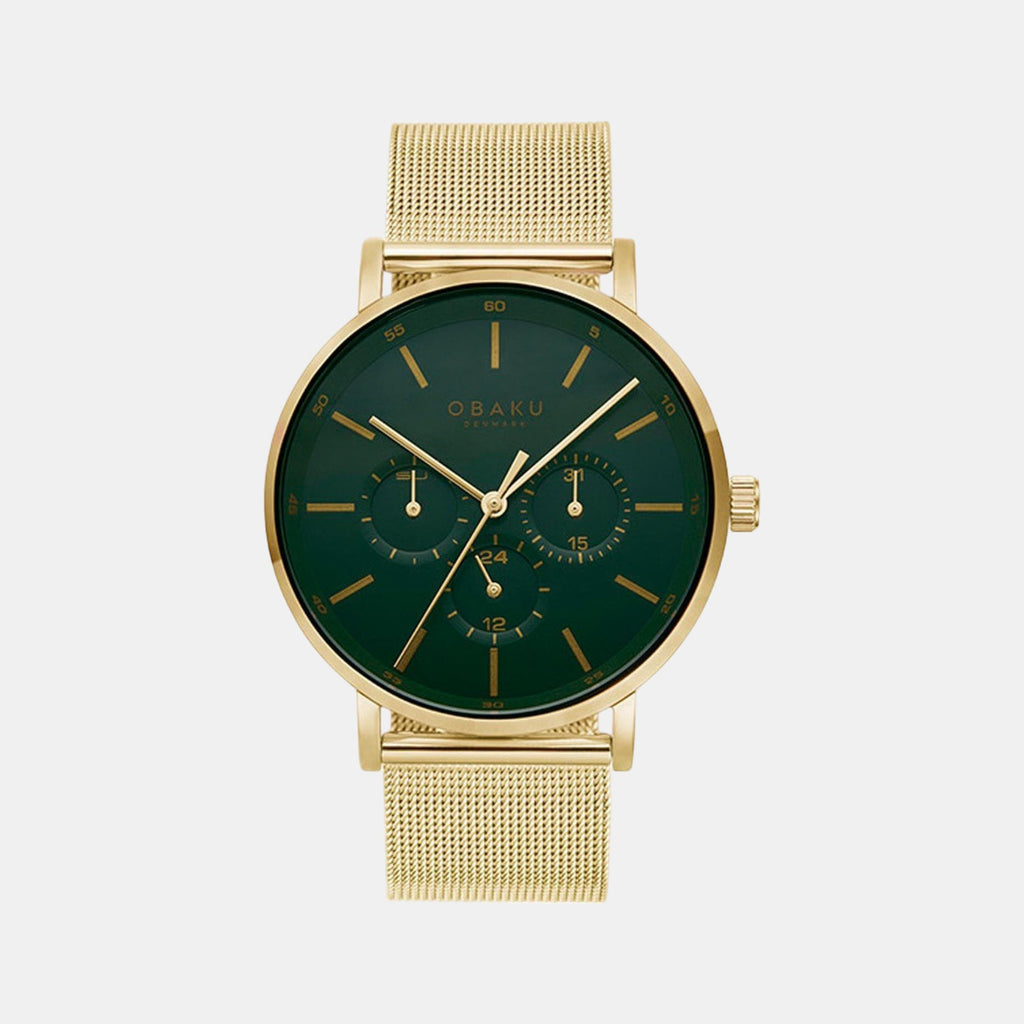 Obaku Round Green Analog watch