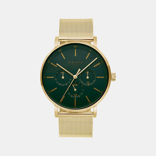 Male Green Analog Stainless Steel Watch V246GMGEMG