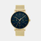 Obaku Round Blue Analog watch