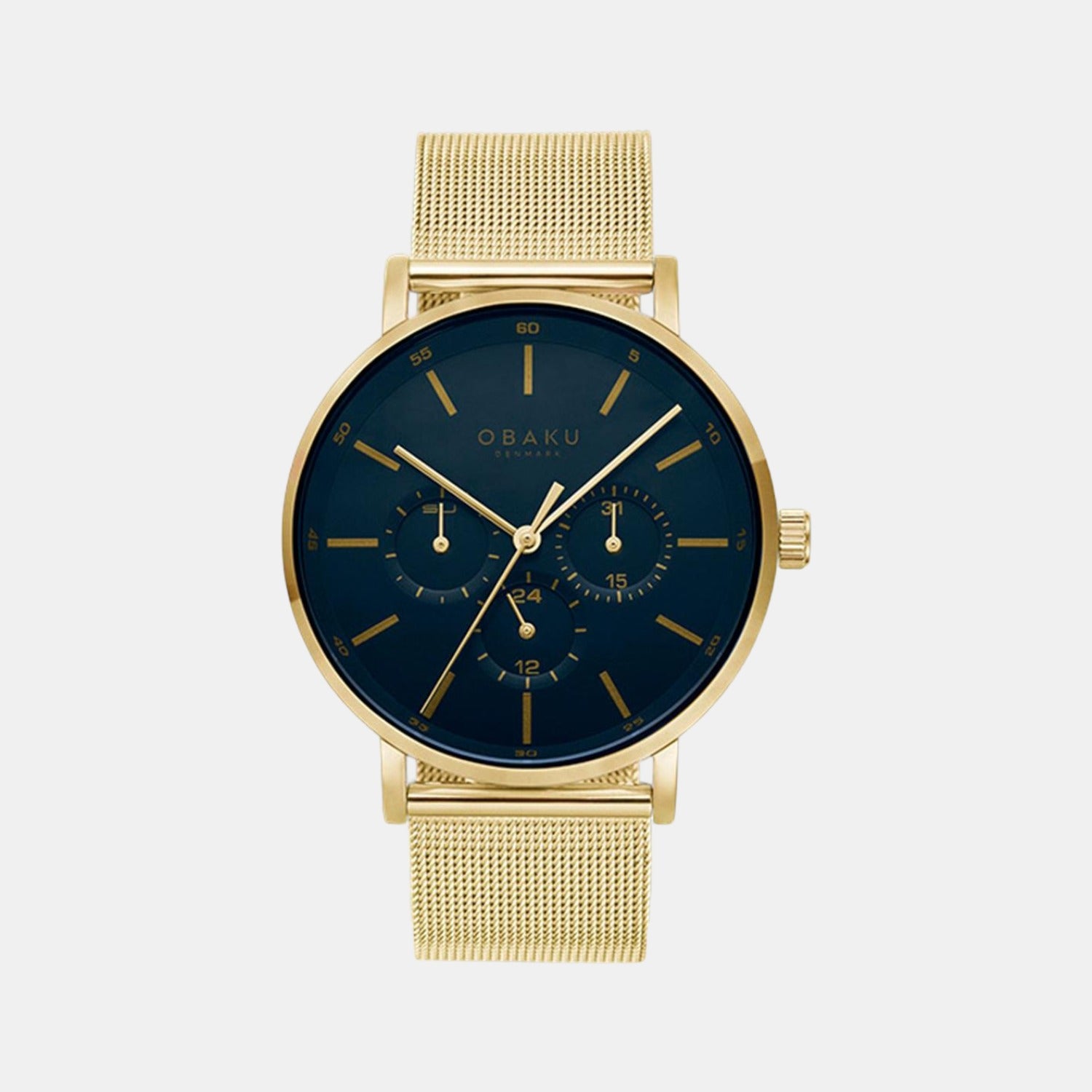 Obaku Round Blue Analog watch