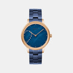 Obaku Round Blue Analog watch