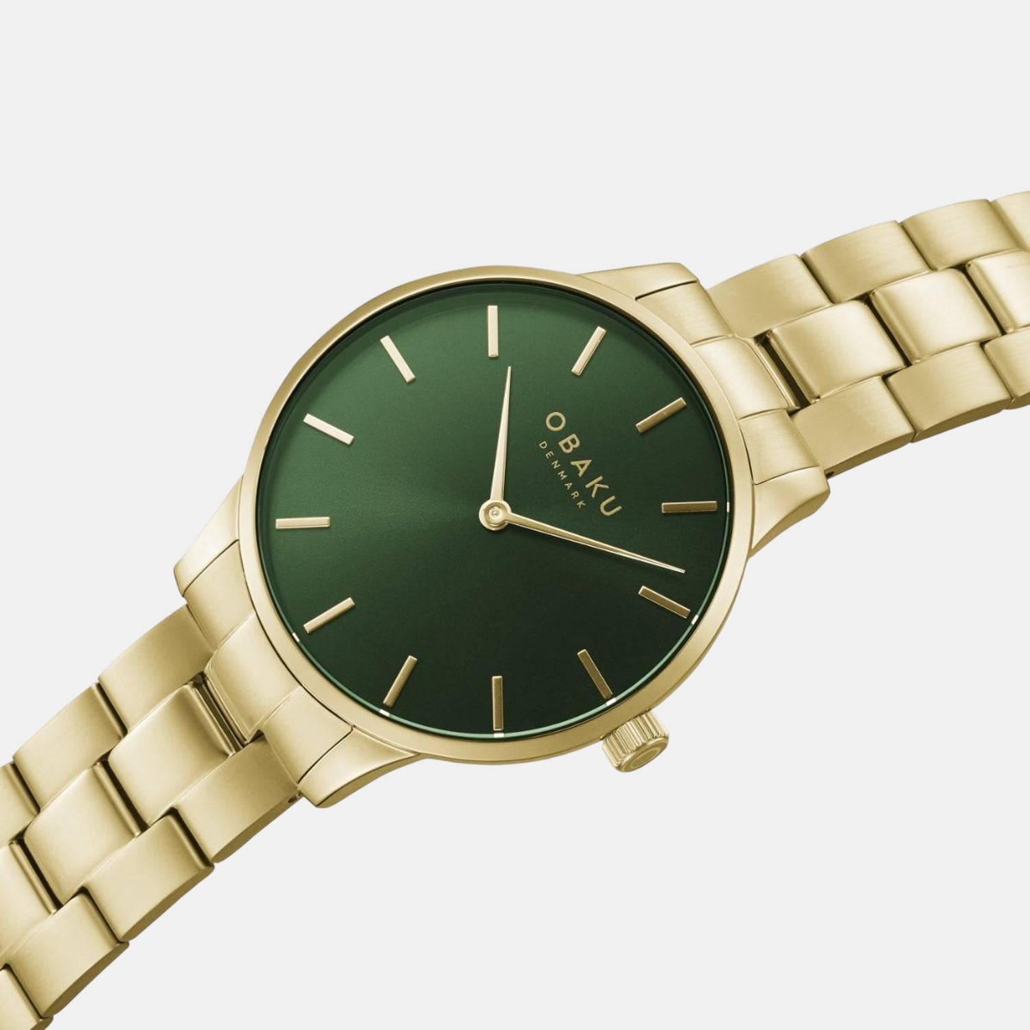 Obaku Men Round Green watch