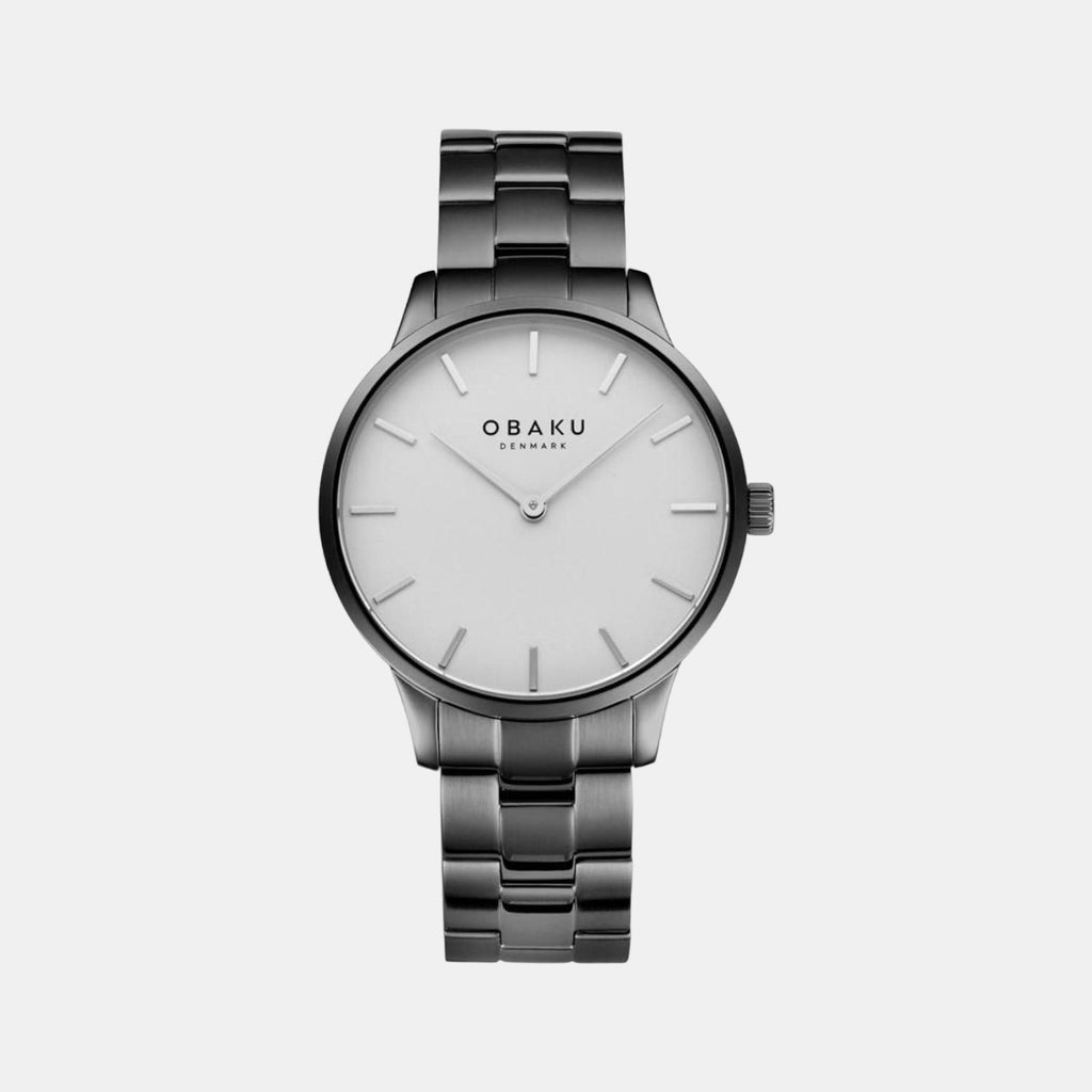 Obaku Round Silver Analog watch