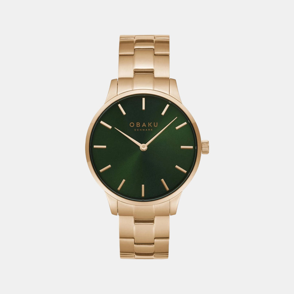Obaku Round Green Analog watch
