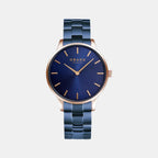 Obaku Round Blue Analog watch
