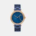 Obaku Round Blue Analog watch
