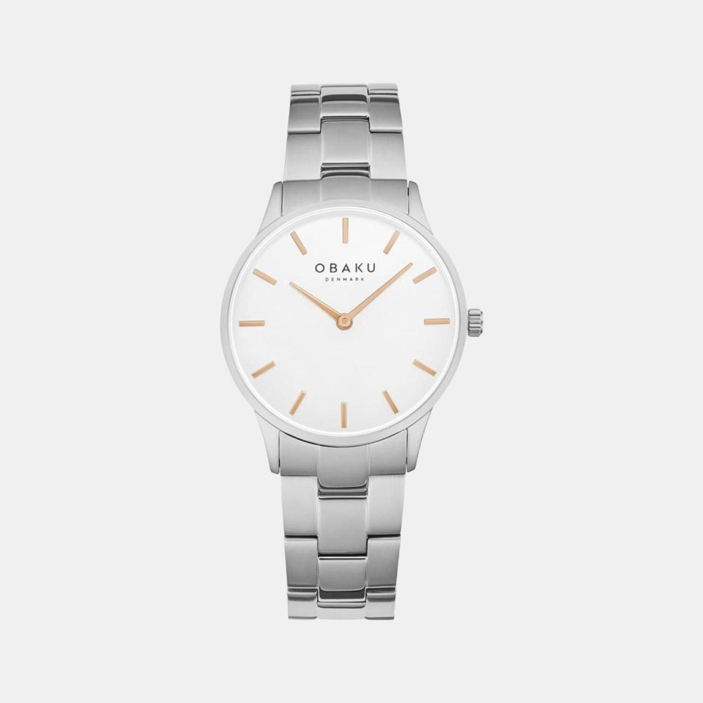 Obaku Round White Analog watch