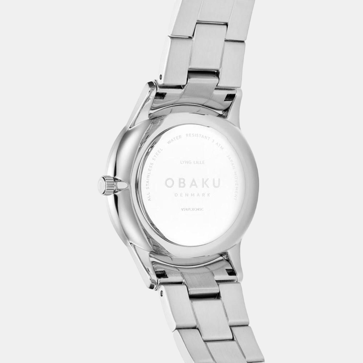 Obaku Stainless Steel Round watch