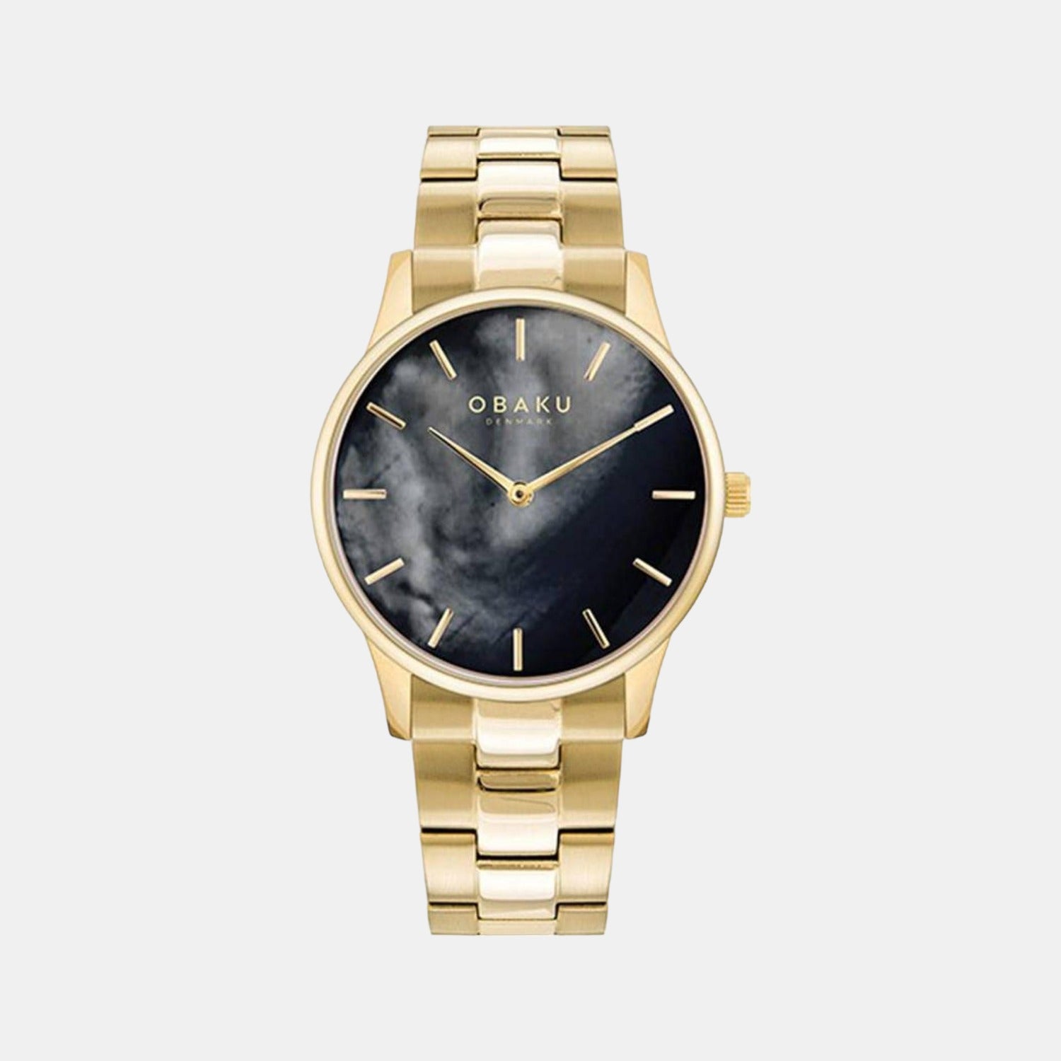 Obaku Round Black Analog watch